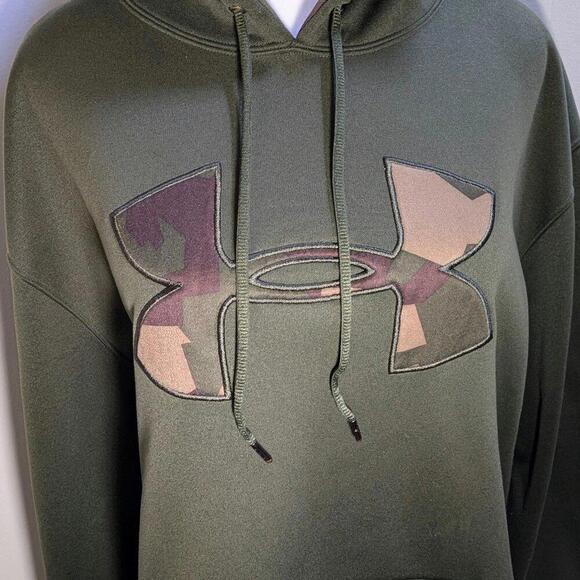 ⛺Under Armour Camo Hoodie, Men's Size L - Picture 3 of 9